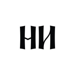 HN monogram logo design letter text name symbol monochrome logotype alphabet character simple logo