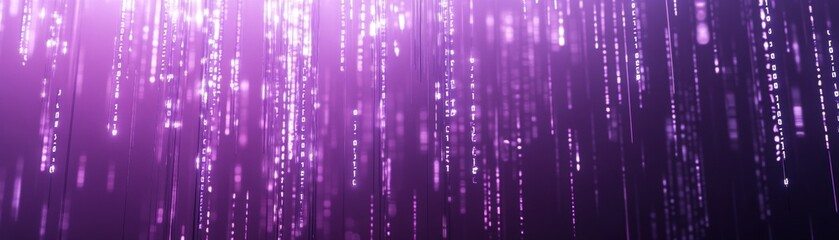 Dynamic purple light rain abstract visuals digital art vibrant environment close-up view modern aesthetics