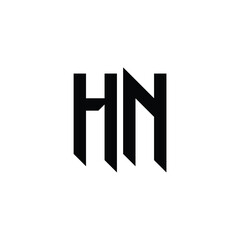 HN monogram logo design letter text name symbol monochrome logotype alphabet character simple logo