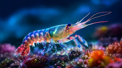A Pacific Lysmata Shrimp.
