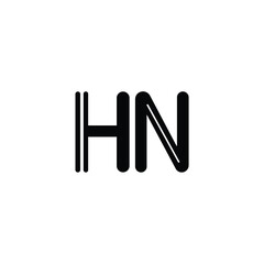 HN monogram logo design letter text name symbol monochrome logotype alphabet character simple logo