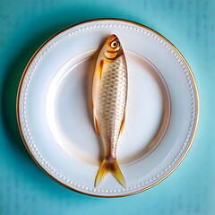 fish on a plate beautiful and unique wallpaper