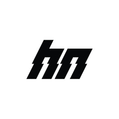 HN monogram logo design letter text name symbol monochrome logotype alphabet character simple logo