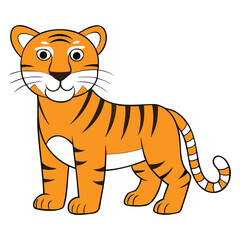 Tiger Vector Illustration.