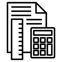 measurement single icon