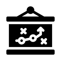 Strategy glyph icon