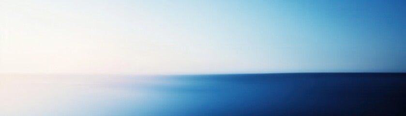 Obraz premium Abstract Blurred Seascape Sky Ocean Horizon