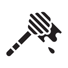 Honey Spoon Solid Icon