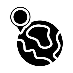 Maps Location Solid Icon