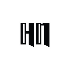 HN monogram logo design letter text name symbol monochrome logotype alphabet character simple logo