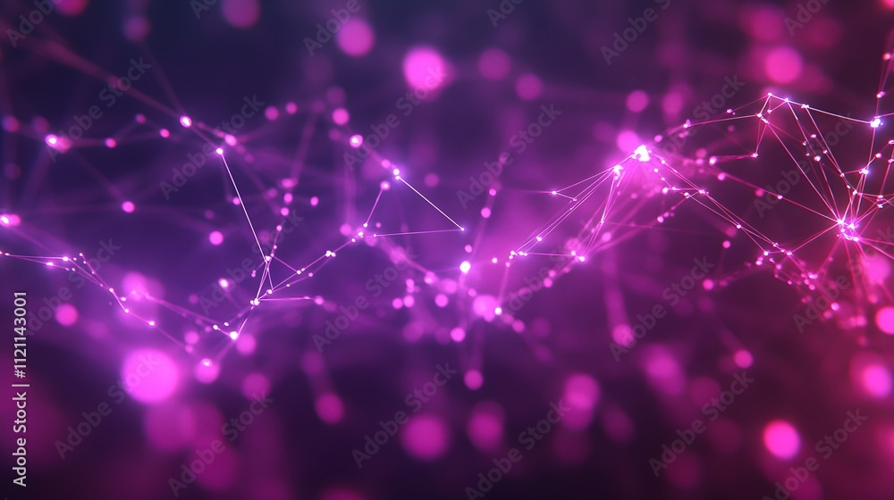 Aufkleber A vibrant network of glowing dots and connecting lines forming a financial web concept.