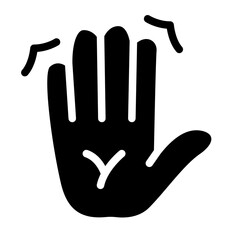 Raise Hand Solid Icon