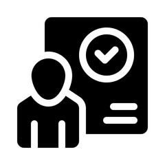 Consulting glyph icon