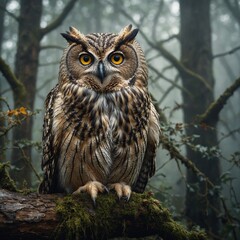 Fototapeta premium owl on a branch