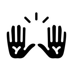 Obraz premium Surprise Solid Icon