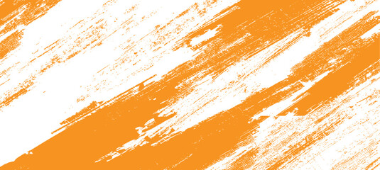 Orange gruge in white background