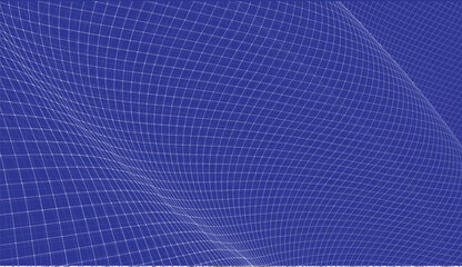 abstract vector 3d background with bends and wave