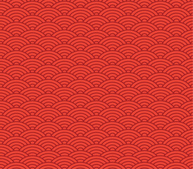 Chinese seamless pattern, oriental background for New Year. Vector illustration