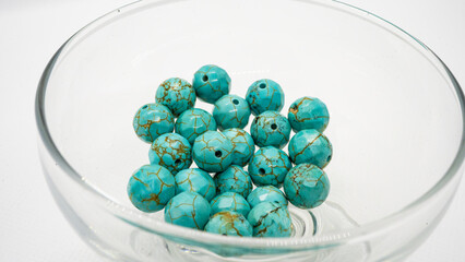 ターコイズ　64面カット　10ｍｍサイズ