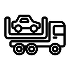 Fototapeta premium Transport Truck icon