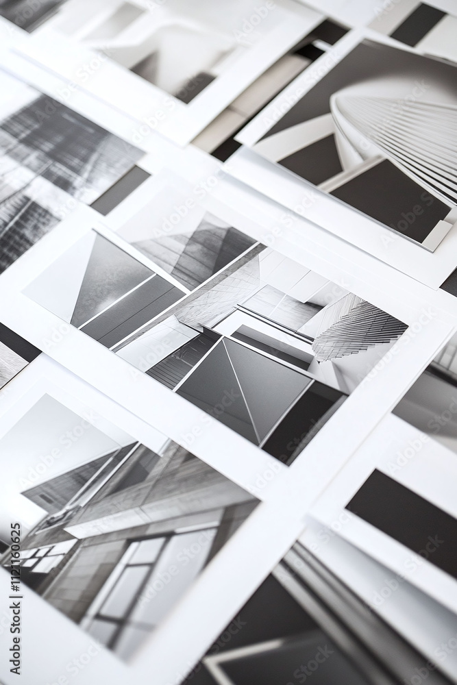 Poster modern grid patterns for architecture firm brochures.