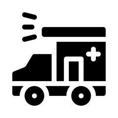 Emergency Vehicle glyph icon