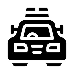 Taxi glyph icon