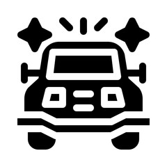 SUV glyph icon