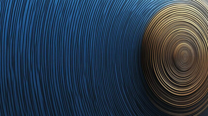 dynamic blue and gold concentric circle abstract backgrounds and textures for graphic design