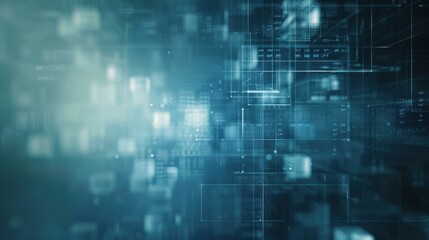 Obraz premium Abstract Digital Data Stream: Futuristic Technology Background