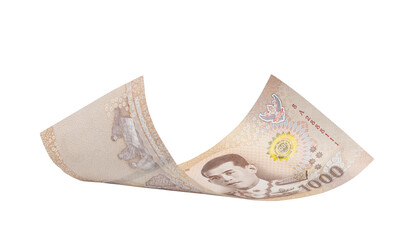 one thousand thai baht banknote , 1000 bath money note,  bath is the national currency of thailand,...