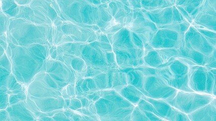 Fototapeta premium Crystal Clear Turquoise Water Surface With Gentle Light Reflection
