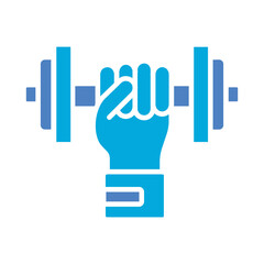 Fototapeta premium Weightlifting Icon