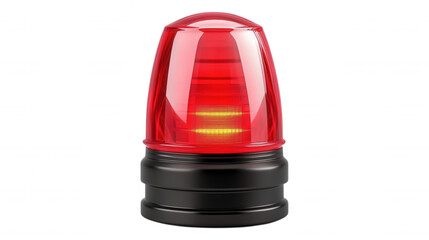 [Red Emergency Signal Light Icon] Red Emergency Light Hazard Icon Illustration - Distressed Symbol for Urgent Situations
