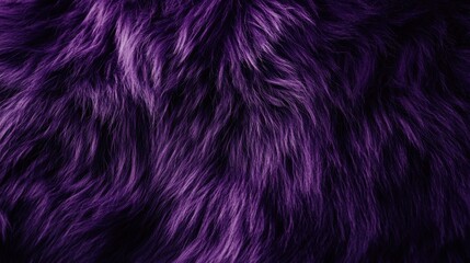Obraz premium Purple fur close-up with soft and fluffy texture, perfect for vibrant backgrounds and winter vibes
