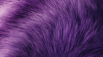Fototapeta premium Purple fur close-up with soft and fluffy texture, perfect for vibrant backgrounds and winter vibes
