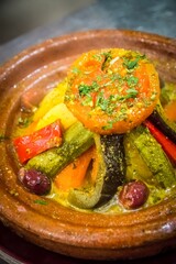 Traditional food in  Marrakesh, Morocco