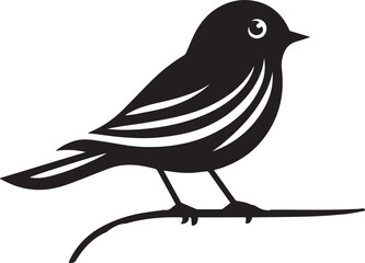 Minimalist black and white bird vector design perfect for logos, illustrations, and creative projects. Clean lines and simple design make it versatile for various digital and print applications.