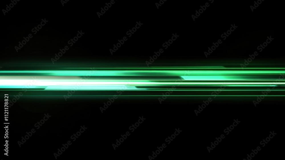 Poster speed trail movement with glowing streaks, creating a futuristic light speed effect