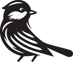 Minimalist black and white bird vector design perfect for logos, illustrations, and creative projects. Clean lines and simple design make it versatile for various digital and print applications.