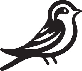 Minimalist black and white bird vector design perfect for logos, illustrations, and creative projects. Clean lines and simple design make it versatile for various digital and print applications.