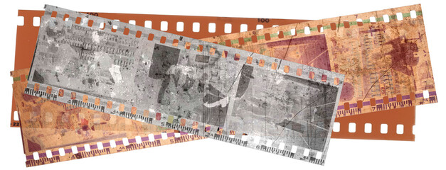 négatifs 24X36 couleur et noir et blanc, PNG sur fond transparent