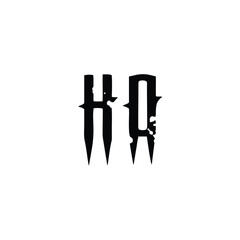 HO monogram logo design letter text name symbol monochrome logotype alphabet character simple logo