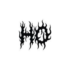 HO monogram logo design letter text name symbol monochrome logotype alphabet character simple logo