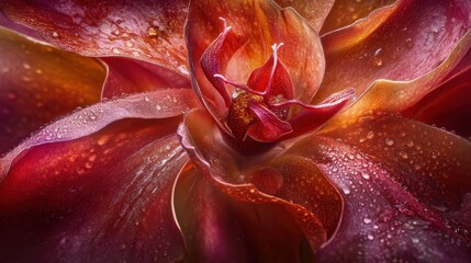 Close-up of a passion fruit vine in bloom, with unique, intricate petals that are the focal point of the high-quality stock photo.