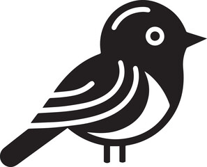 Minimalist black and white bird vector design perfect for logos, illustrations, and creative projects. Clean lines and simple design make it versatile for various digital and print applications.