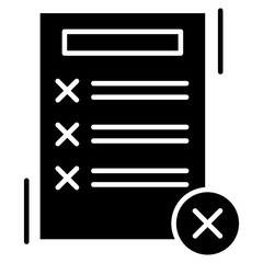 fake list icon element for design