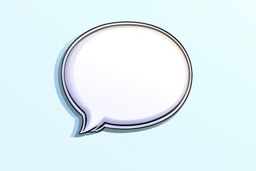 Speech Bubble Text Box 3D Illustration colourful background