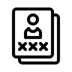 User Account line icon