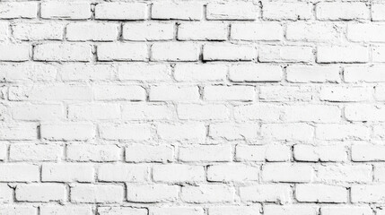 Obraz premium White Brick Wall Texture for Background or Design Use